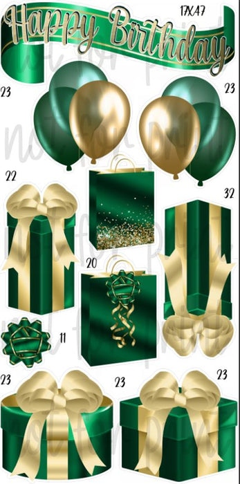 HBD Gift Packs- Emerald & Gold