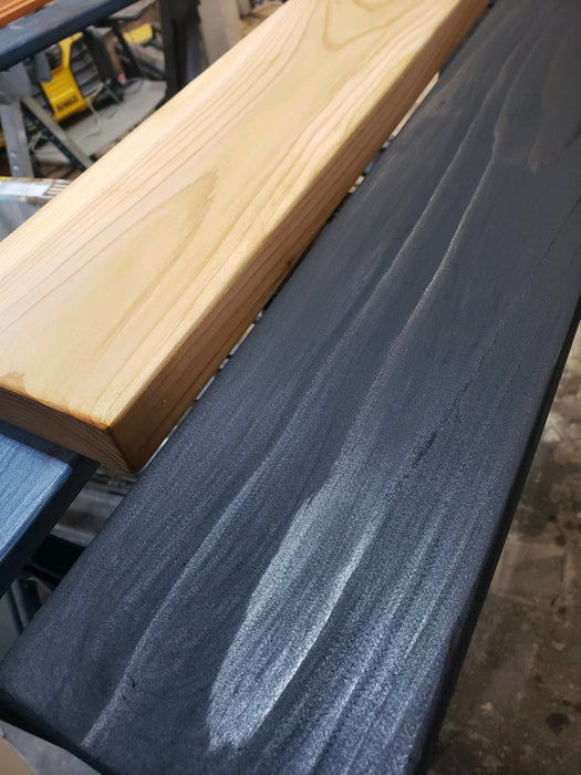 4ft Wood Stand - Economical 2 Rows Holes (Black Stain Only)