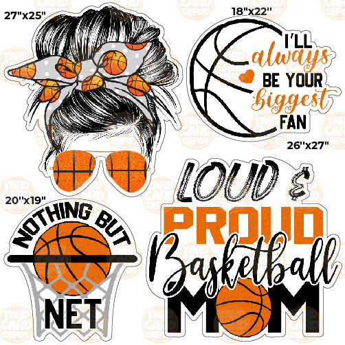 HALF SHEET BZ Basketball Mom- Straight Hair
