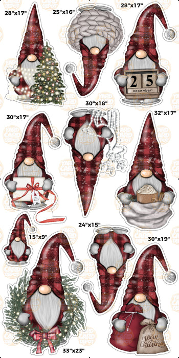 BZ Plaid Christmas Gnomes
