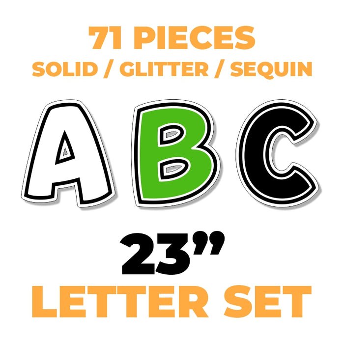 23.5in Bouncy BOLD Alphabet (71pcs)