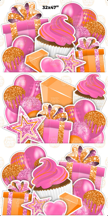 EZ Jumbo Panels - Hot Pink Orange