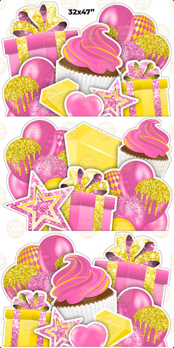 EZ Jumbo Panels - Hot Pink Yellow