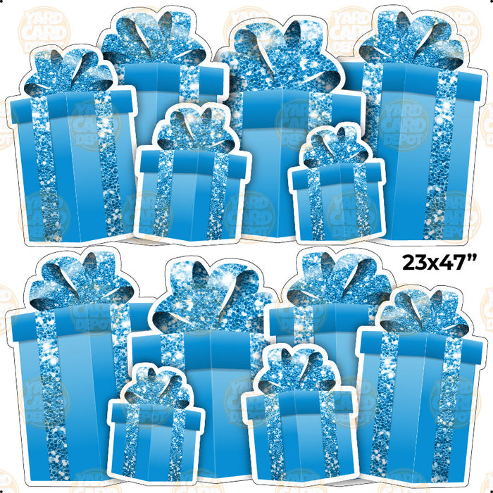 HALF SHEET EZ Gift Panels - med blue