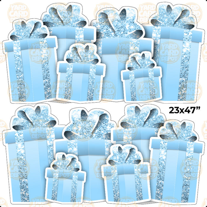 HALF SHEET EZ Gift Panels - pastel blue