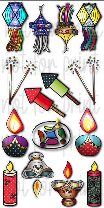 Diwali Candles / Fireworks / Lanterns