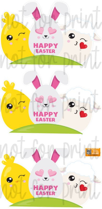 Easter Bunnies, Chicks and Sheep