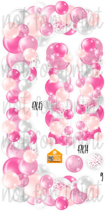 Balloon Columns and Arches- Pink