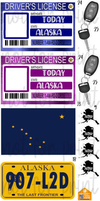 Drivers License Photo Frames- Alaska