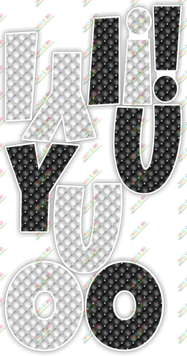 I [blank] YOU! - 24in Lucky Guy (Glitter / Sequin / Tufted / Super Chunk Glitter)