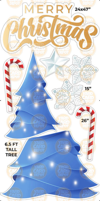 6ft Jumbo Christmas Tree - Blue