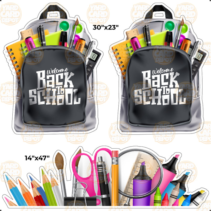 HALF SHEET BZ Back to School Backpack Bursts