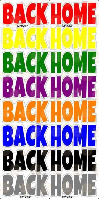 Back Home- Multicolored Bursts 12"
