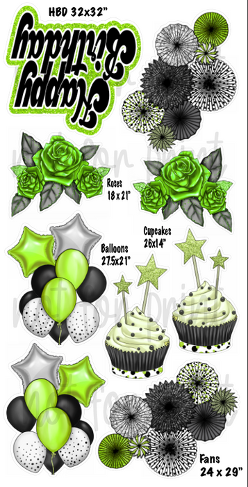 Lime Green - Birthday Color Set
