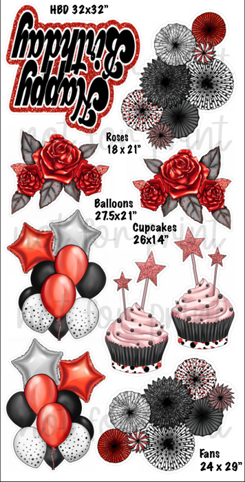 Red - Birthday Color Set