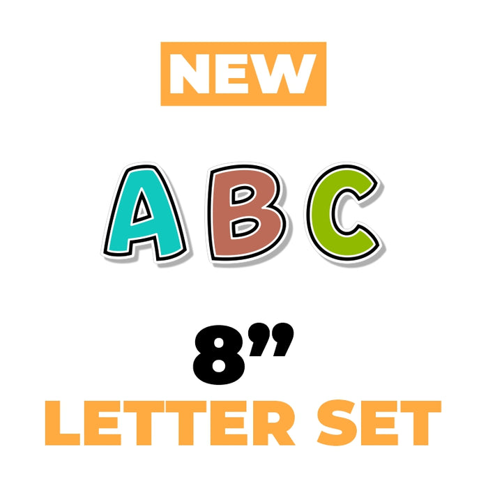 8in Bouncy BOLD Alphabet (75pcs) — Yard Card Depot LLC 8in-bouncy-bold-alphabet-75pcs-yard-card-depot-llc
