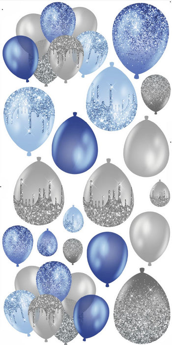 Blue/Silver Balloons