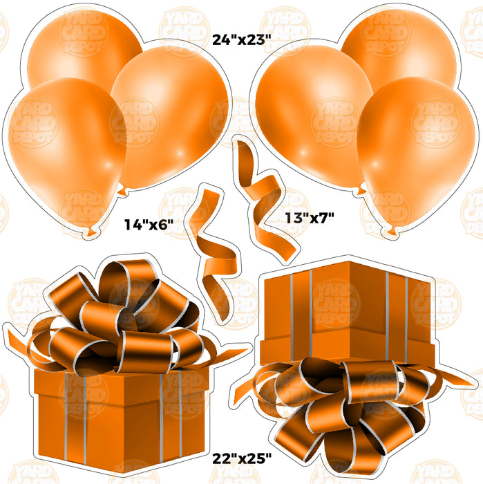 HALF SHEET Classy Gift Balloon Pack (Solid)- Choose a Color