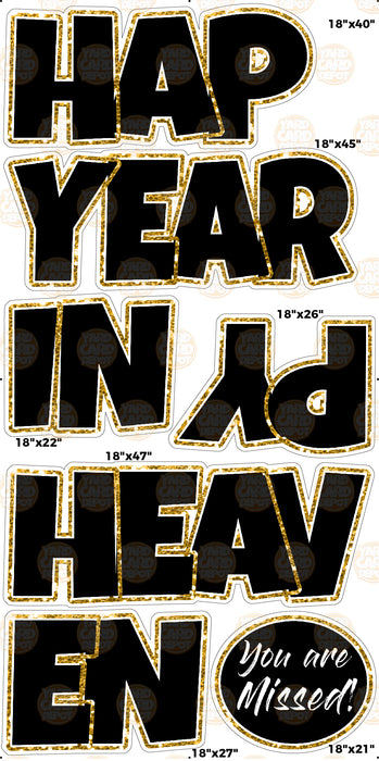 Happy Year in Heaven "EZ Set" 18in Lucky Guy- Black