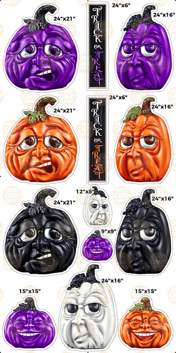 Pumpkin Faces LF (Left Facing)