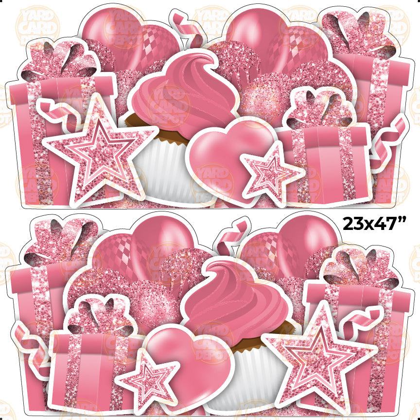 HALF SHEET EZ Flair Panels Bubblegum Pink — Yard Card Depot LLC