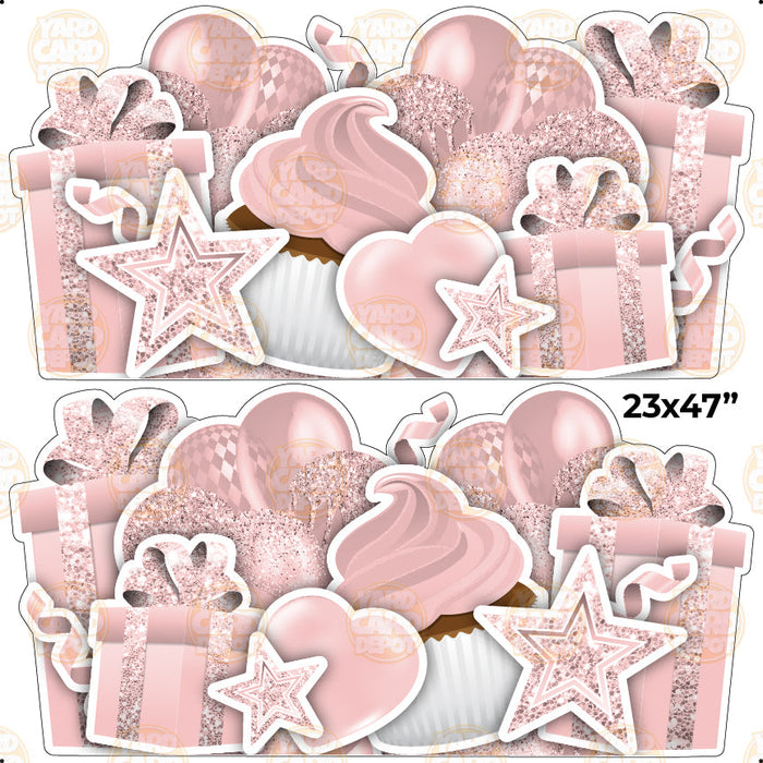 HALF SHEET EZ Flair Panels - baby pink