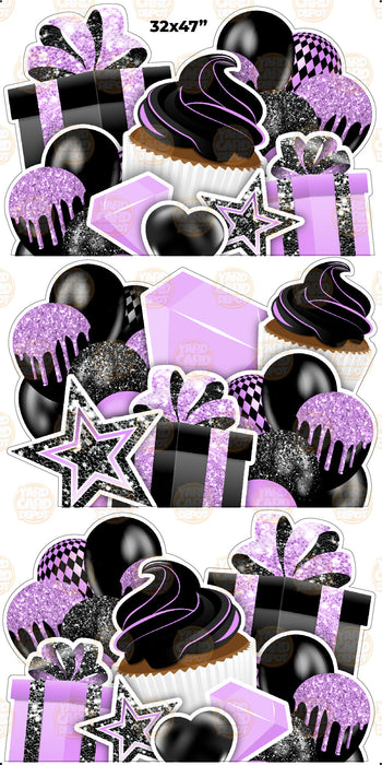 EZ Jumbo Panels - Black Light Purple