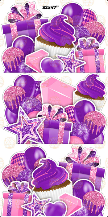 EZ Jumbo Panels - Purple Hot Pink