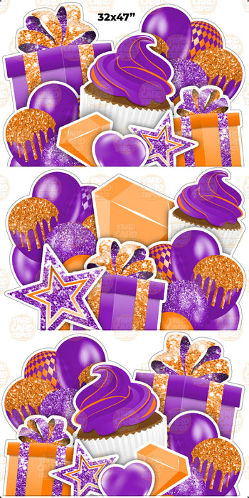 EZ Jumbo Panels - Purple Orange