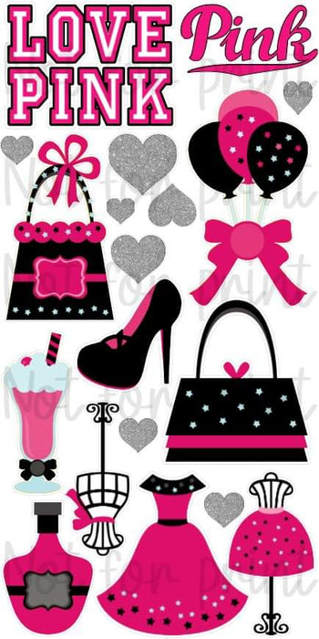 Pink / Black Birthday Set