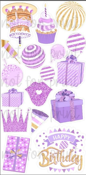 McHi Purple / Gold Party Set