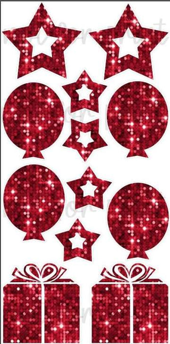 Glitter Present/Star/Balloons