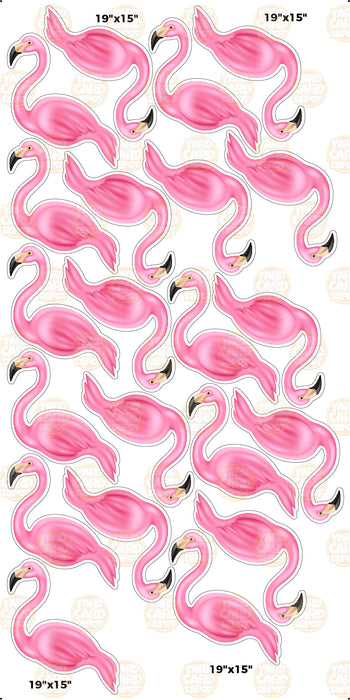 Flamingo Flock (21pcs) - Pink