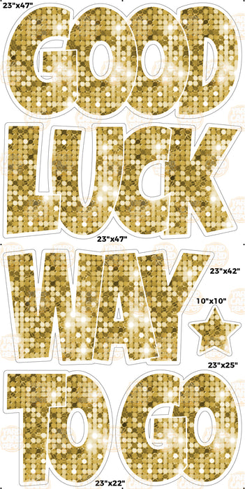 BZ Good Luck Way To Go "EZ Set" 22.5in Lucky Guy- Choose a Color