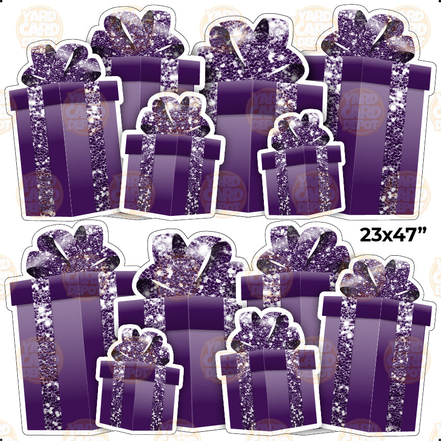 HALF SHEET EZ Gift Panels - Dark Purple — Yard Card Depot LLC