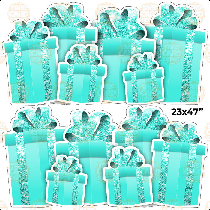 HALF SHEET EZ Gift Panels - Turquoise