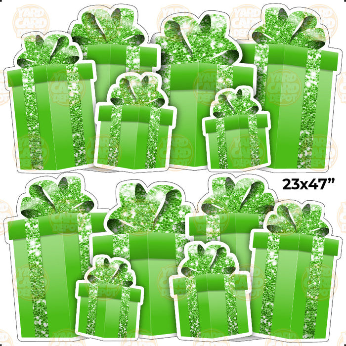 HALF SHEET EZ Gift Panels - kelly green