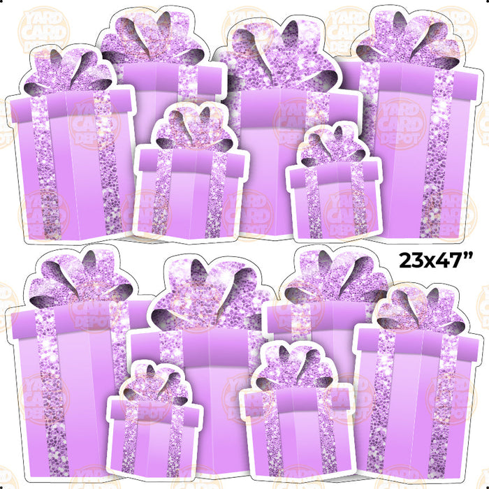 HALF SHEET EZ Gift Panels - light purple