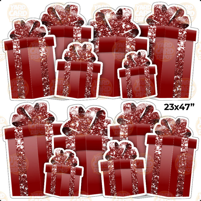 HALF SHEET EZ Gift Panels - maroon