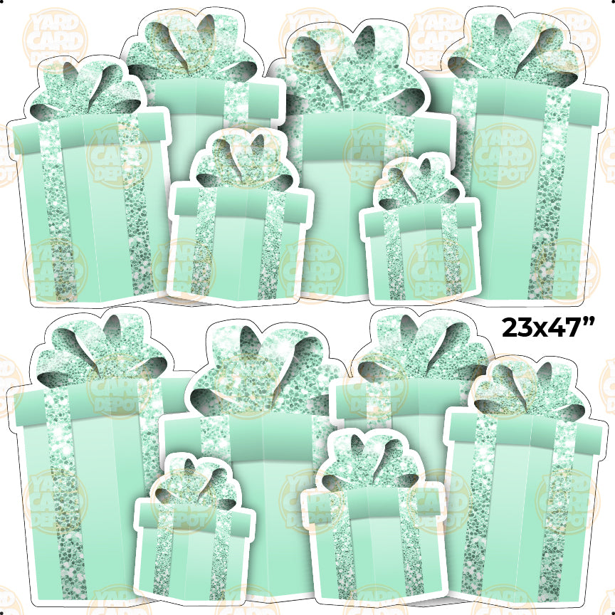 HALF SHEET EZ Gift Panels - mint green — Yard Card Depot LLC