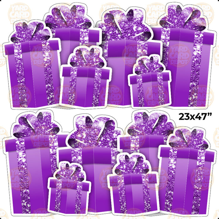 HALF SHEET EZ Gift Panels - purple