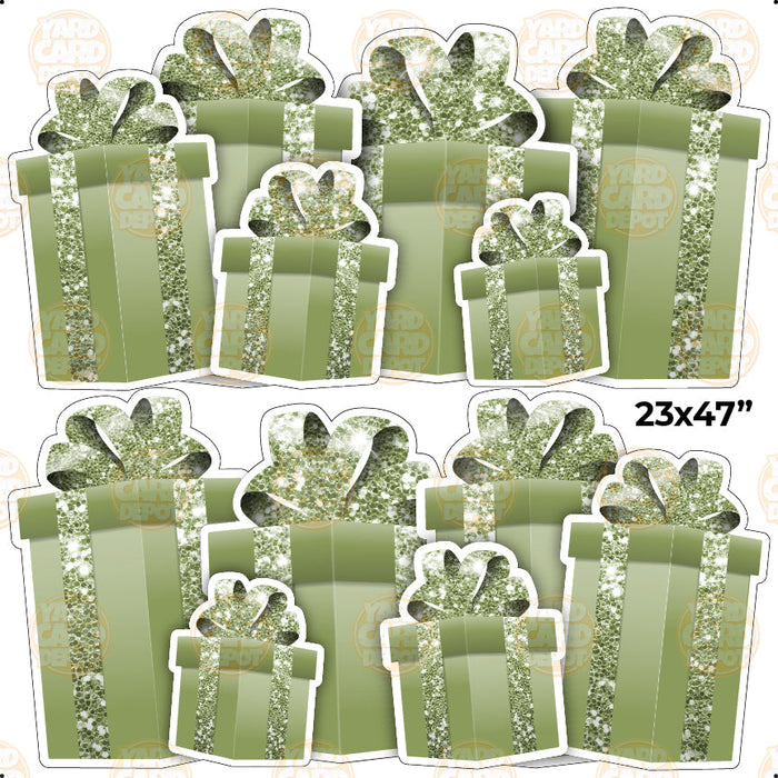 HALF SHEET EZ Gift Panels - sage green