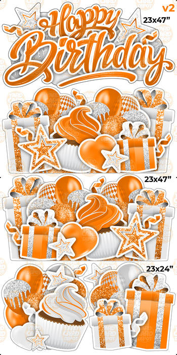 HBD EZ Sheet Set v2 - Orange - White
