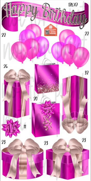 HBD Gift Packs- Hot Pink & Rose Gold