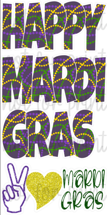 Mardi Gras EZ Set Beads