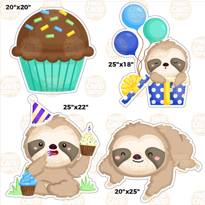 HALF SHEET Party Sloth 4