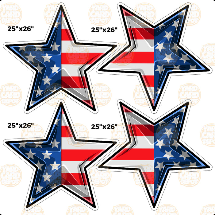 HALF SHEET Patriotic Stars