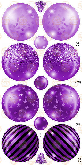 Printed Balloons 23in- Purple