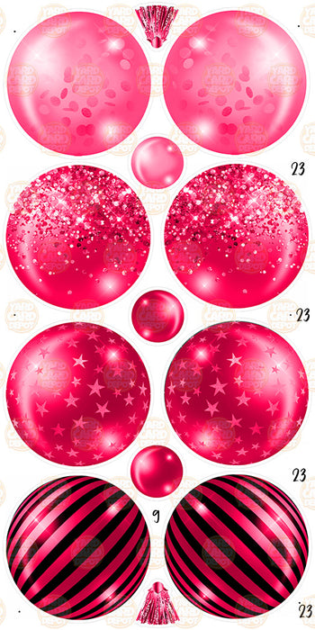 Printed Balloons 23in- Tik Tok Pink
