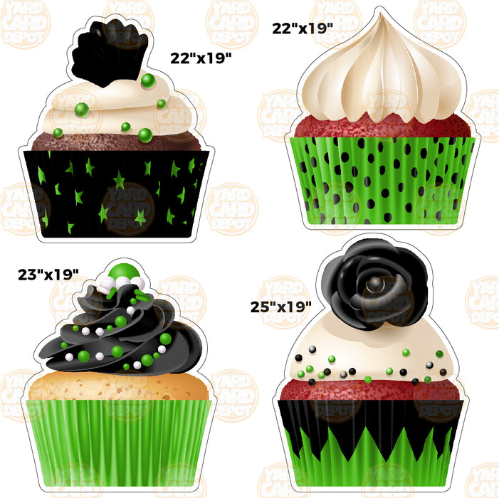 HALF SHEET SF Large Cupcakes- Choose a Color